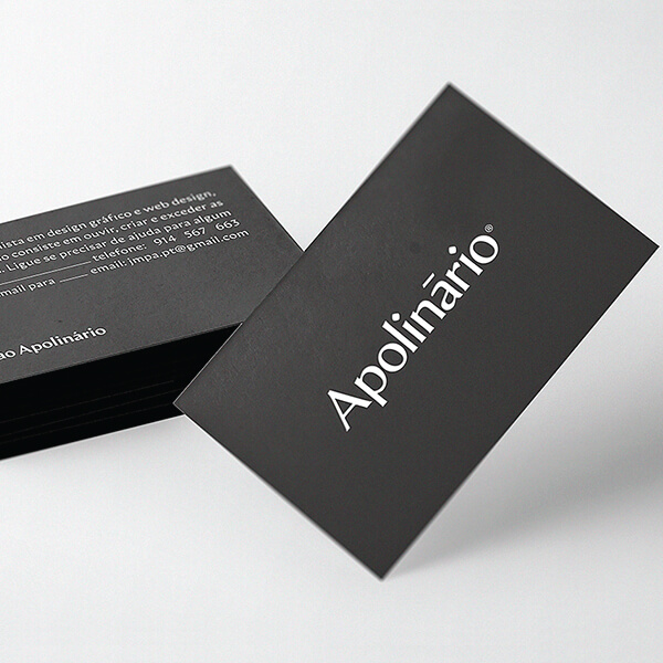 Image of a business card, front and back.