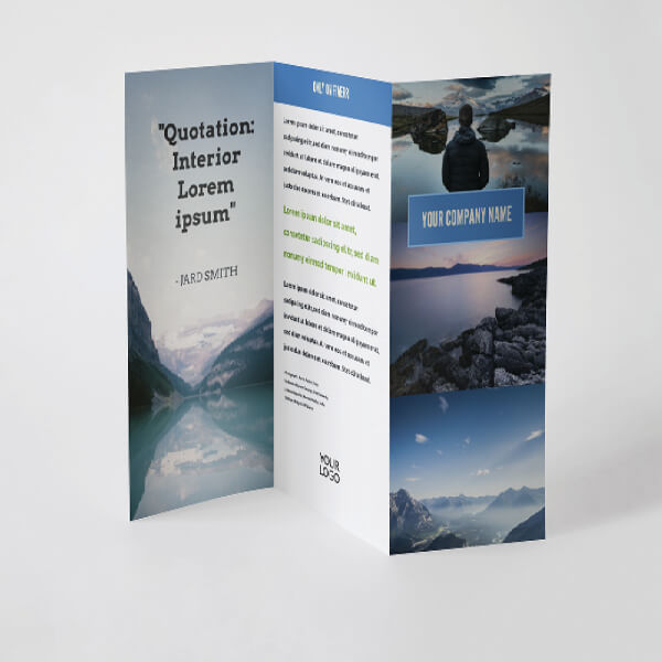 Image of a trip-fold flyer.