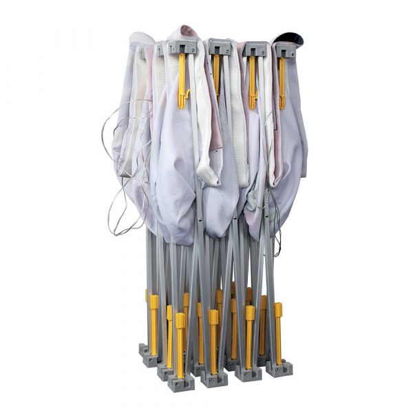 Image of a hop up banner broken down