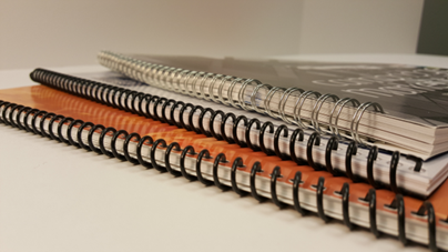 Image of 3 spiral bound books.