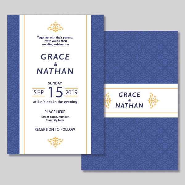 Image of a printed invitation.