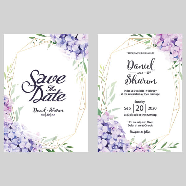 Image of a printed invitation.