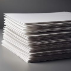 An image of a stack or printed papers.